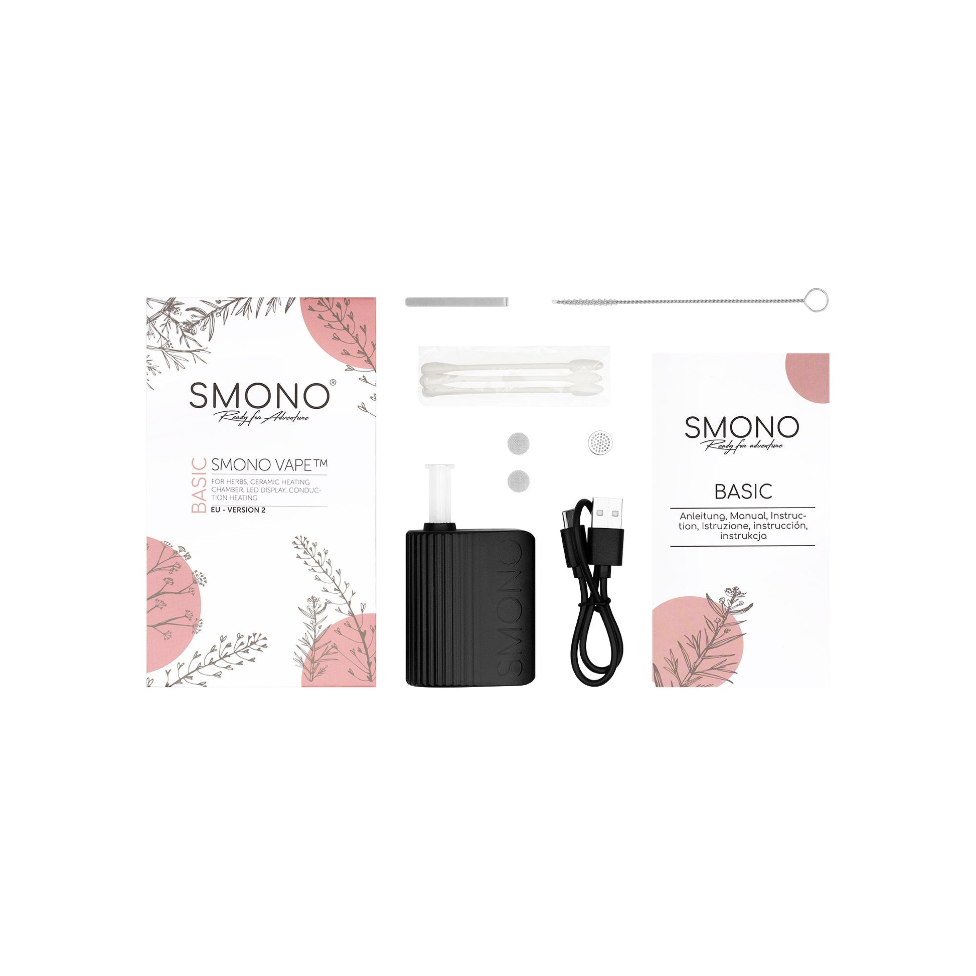 Smono Basic V2 Portable Dry Herb Vaporiser: Discreet, Efficient, Easy-to-Use