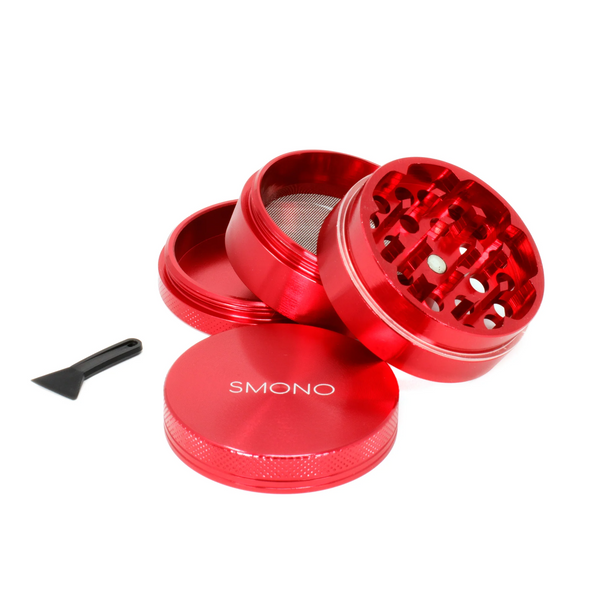 Smono Aluminum Grinder - Red