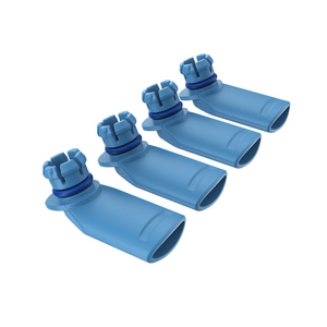 Veazy Mouthpieces (4 pcs.) - Dynamic Blue - Amsterdaze