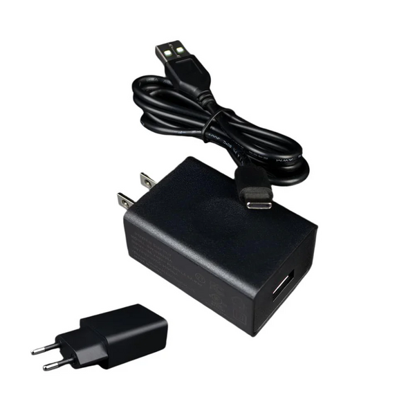 USB-C charger (5V, 3A)