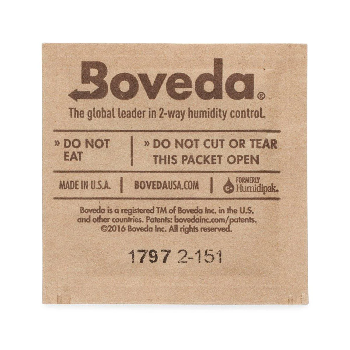 Boveda Humidity Regulator 62% 1g 20-pack - Amsterdaze
