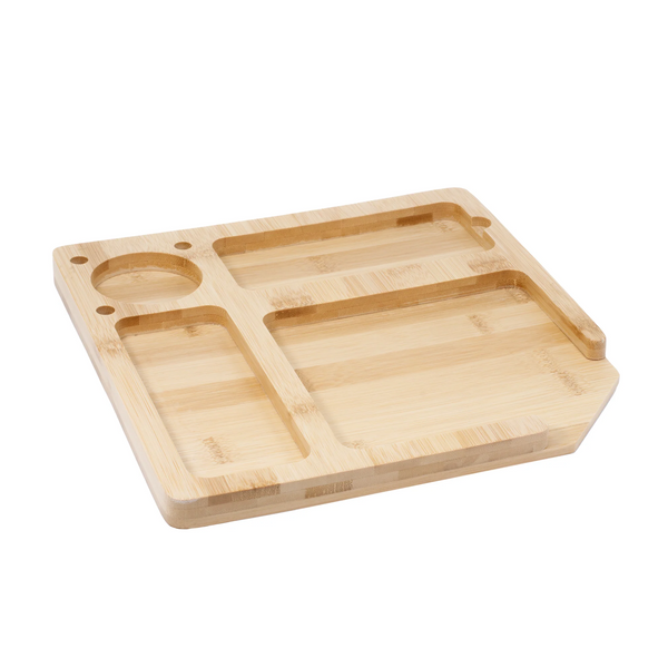 Bamboo tray divided