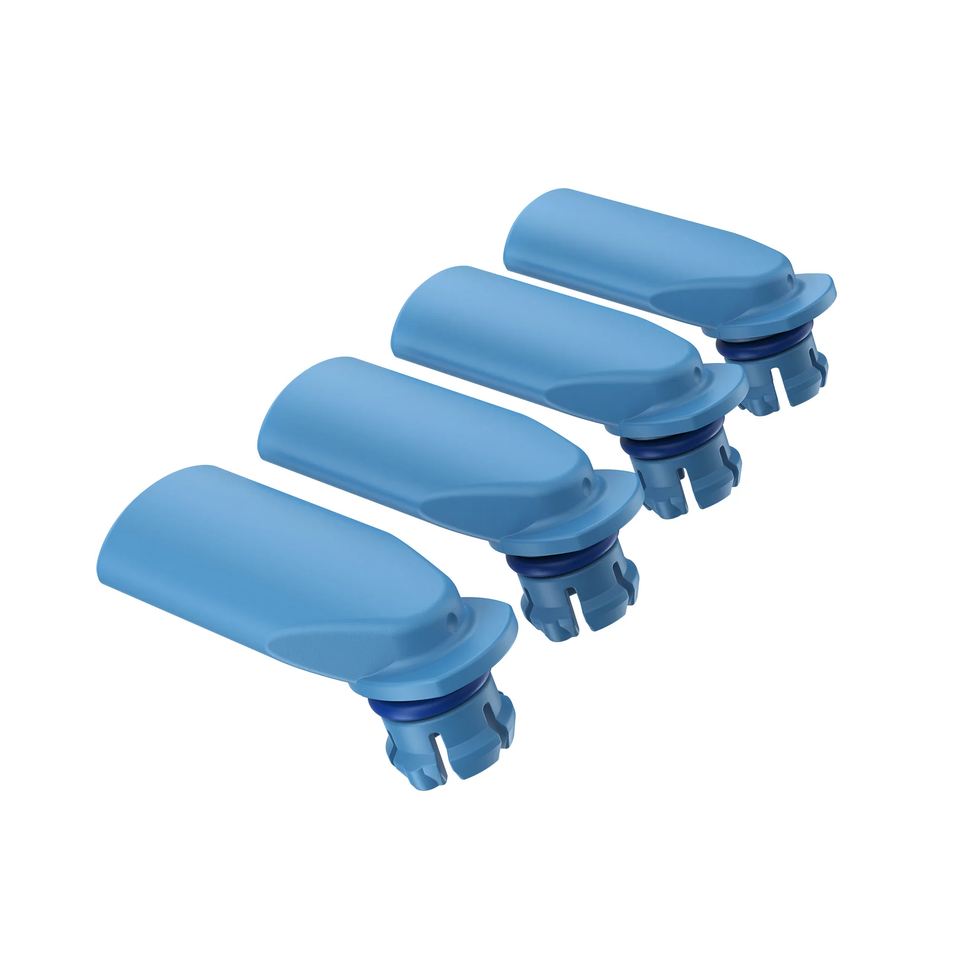 Veazy Mouthpieces (4 pcs.) - Dynamic Blue - Amsterdaze