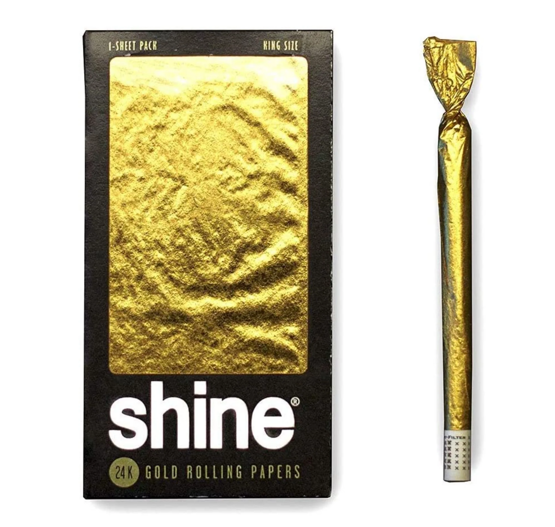 Shine Golden 1.25 Sheet Papers - Box of 12 - Amsterdaze