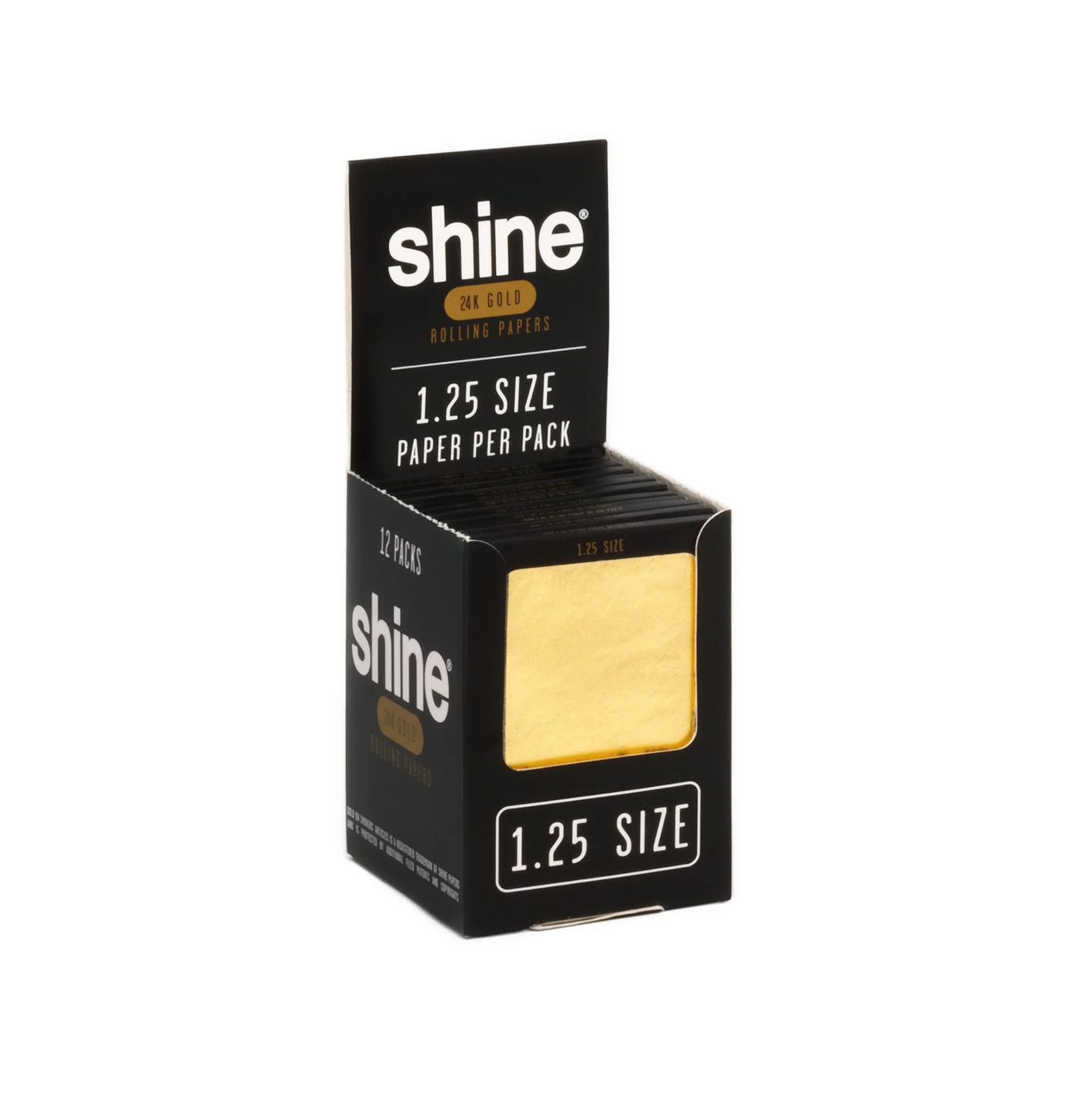 Shine Golden 1.25 Sheet Papers - Box of 12 - Amsterdaze